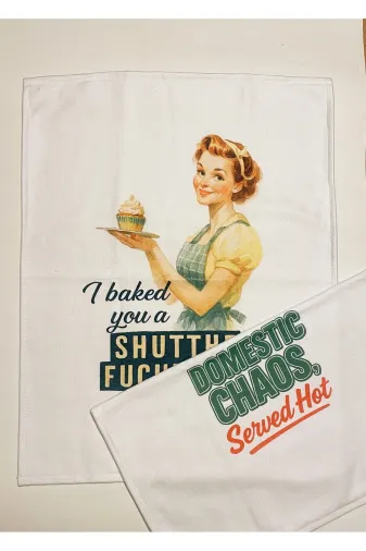 Typoniq Attitude Included TYP25101019 Daisy Pamuklu 2'li Mutfak Havlusu (40X50 Cm)