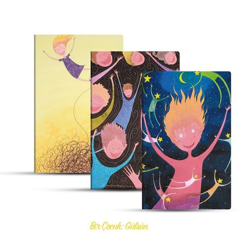 Üçlü Çizgili Defter Seti: Bir Çuk: Gülsün