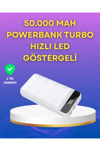 UCUZTEKNO TYC168CE2321B366A1889D910 Trendlia Lightning Ve Type-C Girişli 50000Mah Powerbank