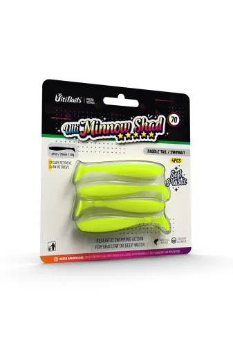 ultibaits UltiBaits Minnow Shad Ulti Baits Minnow Shad Silikon Balık Yem 70Mm 1,6Gr 4 Adet