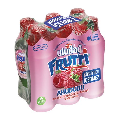 uludağ4511 Uludağ Frutti Ahududu Aromalı Gazlı İçecek 6 X 200 Ml