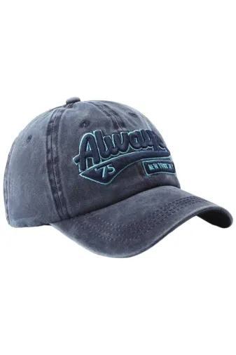 Uniquetrenders PYZ5450910 Unisex Eskitme Always 75 Nakışlı Ayarlanabilir Beyzbol Kep Şapkası