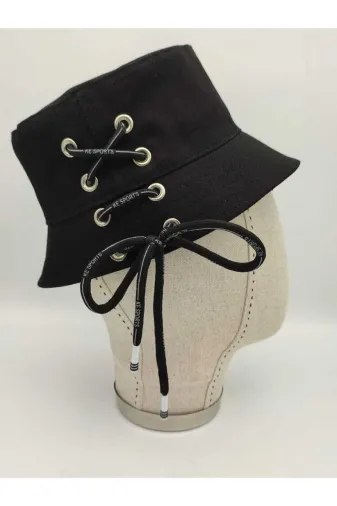 Unisex K Pop Tasarım Bağcıklı Bucket Şapka...