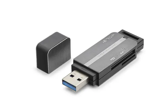 Usb Type-C 3.2 Gen1 Kart Okuyucu Sd Microsd 5 Gbps Gri HDX7054