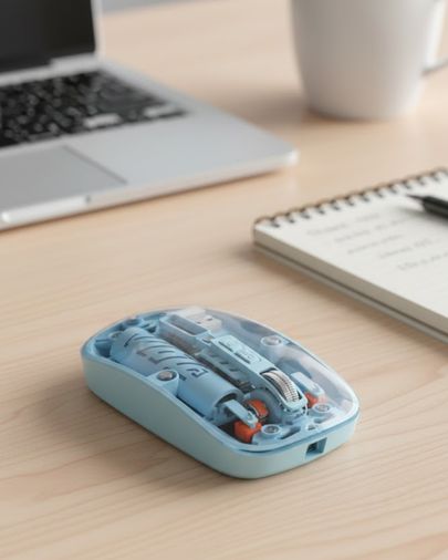 VINTESSY TKNUCZZZM223MOUSEMAVİ-1MKR Mavi Kablosuz Mouse Bluetooth Ve Usb Çift Mod Bağlantılı Standart Diğer