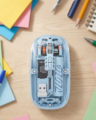 VINTESSY TKNUCZZZM223MOUSEMAVİ-4MKR Ofis Ve Günlük Kullanım İçin Mavi Bluetooth Kablosuz Mouse Standart Diğer