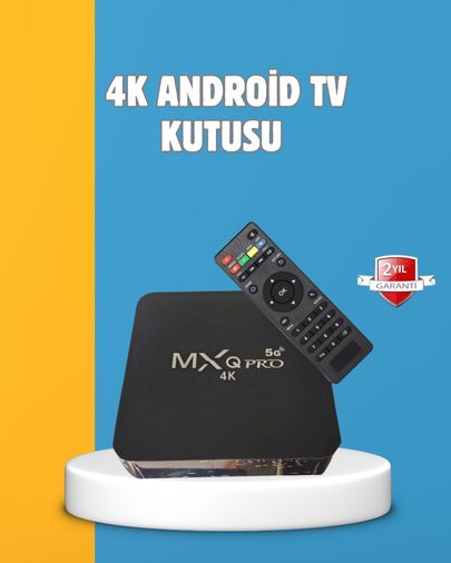 VINTESSY TKNUCZZZTVBOX-3MKR Android Tv Box 4K 2Gb Ram 16Gb Rom, Kablosuz Wi-Fi Medya Oynatıcı 10"
