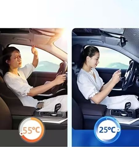 VINTESSY TKNXUCZOTOGÜNEŞLİKMKR Oto Ön Cam Güneşliği Renault Megane Fiat Egea Toyota Corolla Volkswagen Passat Akıllı Saat