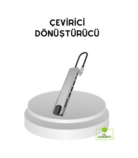VINTESSY TKNXUCZZZMACBOOKÇEVİRİCİ-2MKR Dönüştürücü Hub Kompakt, Dayanıklı Ve Yüksek Hızlı Bağlantı Akıllı Saat