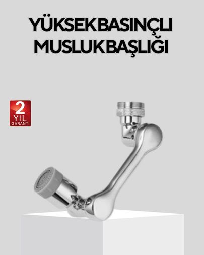 VINTESSY TKNXUCZZZMUSLUKAPARATIIIIII-2MKR Döner Musluk Başlığı Çok Açılı Robotik Kol Su Tasarruflu Standart