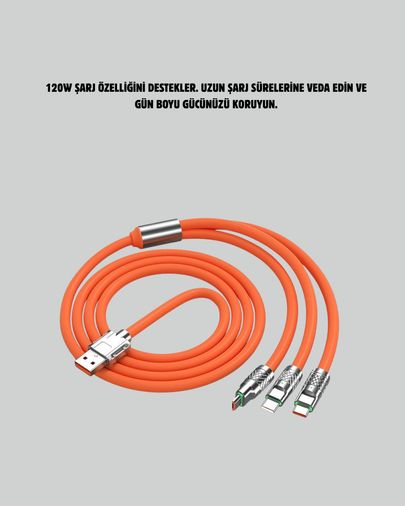VINTESSY TKNXUCZZZS219ŞARJKABLOSUUUUUU-1MKR Çinko Alaşımlı Uçlu 120 W Şarj Kablosu Dolaşmaya Dayanıklı 1,2 M Usb Kablo Standart