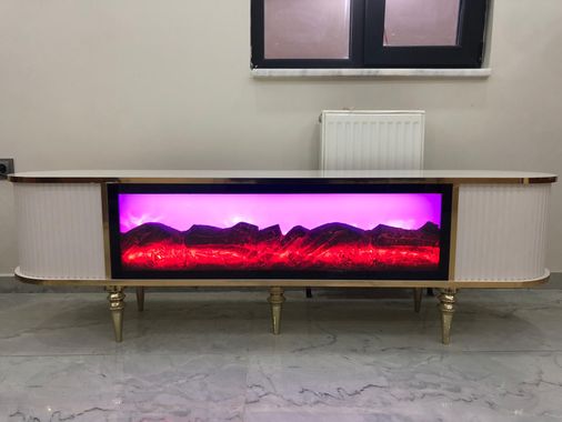 vitrin concept DWpa59Mtkz Şömineli 180Cm Tv Sehpası