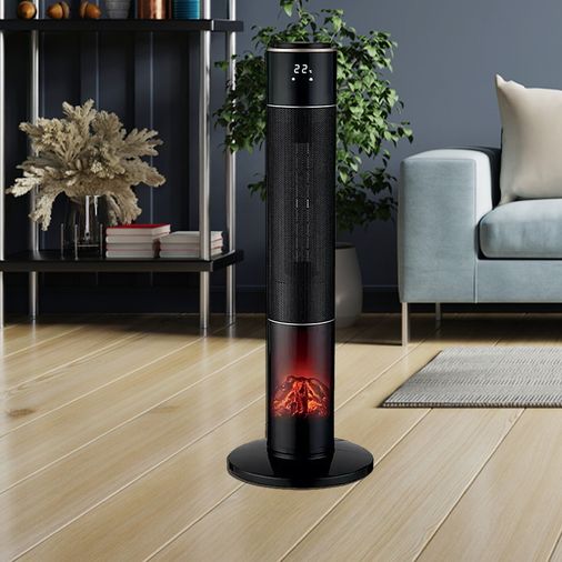 Voltomat 31922982 2000W Led Alev Efektli Kule Tipi Seramik Fanlı Isıtıcı