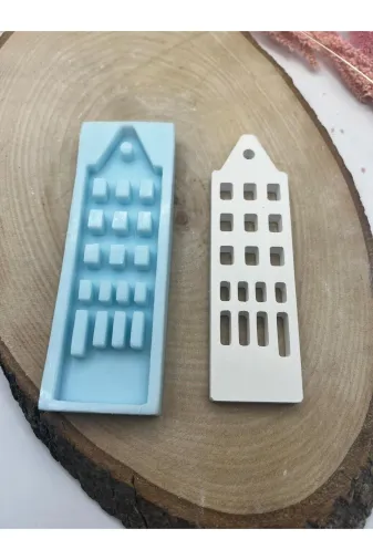 WAMMOLDS onyedipencerelievsk 17 Pencereli Ev Silikon Kalıp