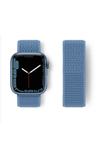 Watch 42mm Hasırlı Cırtcırtlı Kordon - Mavi