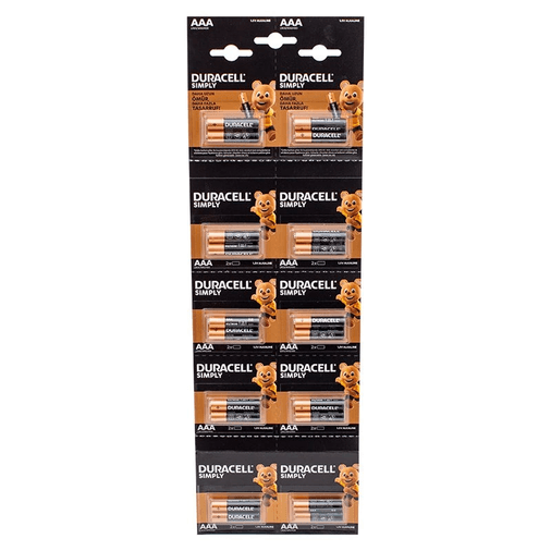 YNT İthalat AH-AVH-767 1.5V İnce Aaa 20'li Alkalin Pil Lr03/mn20