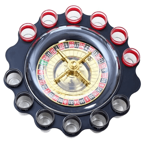 YNT İthalat KH-ALK2547 12'li Shot Bardaklı Rulet Oyunu Siyah Alk2547