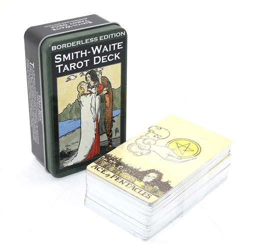 YNT İthalat KH-ALK2814 Smıth-Waıte Metal Kutulu Tarot Kartı Alk2814