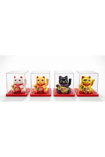 YNT İthalat TYC0F5BD44362A5FBAA80B900 Güneş Enerjili Sallanan Şans Kedisi - Maneki Neko Alk4526