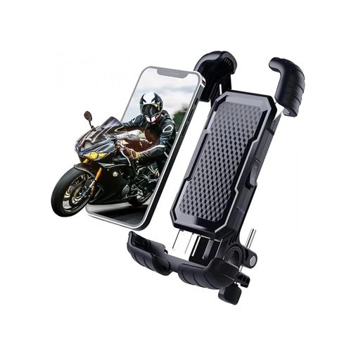 YNT TrLat0EM0015K-telefon tutucu1-BLNCC 360 Derece Ayarlanabilen Gidon Bağlantılı Bisiklet Motosiklet İçin Abs 4-7.8 İnç Telefon Tutucu