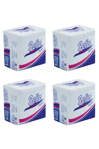 YÖNTEM KAĞIT SLN24 Selin Servis Peçete 24*24 100’Lü 4 Paket
