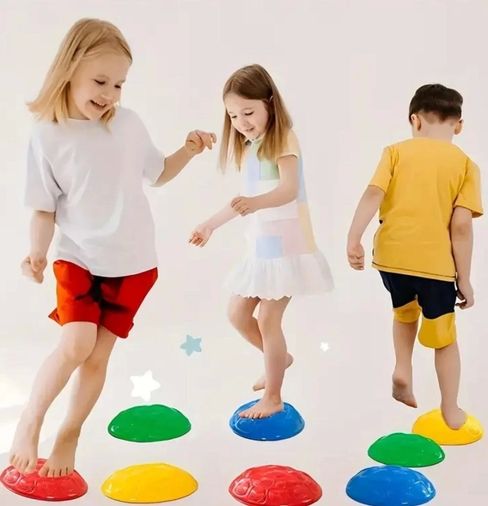 Yuba Avm TrLat0ND003K-600-BLNCC Çocuk Yarım Küre Denge Ve Koordinasyon Adası 6 Lı Set