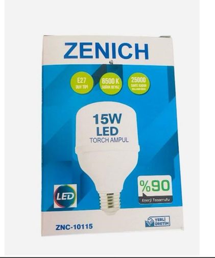 ZENICH Zenıch  Znc10115 Led Ampul 15W Torch Ampul  %90 Enerji Tasarruflu 10 Lu Paket