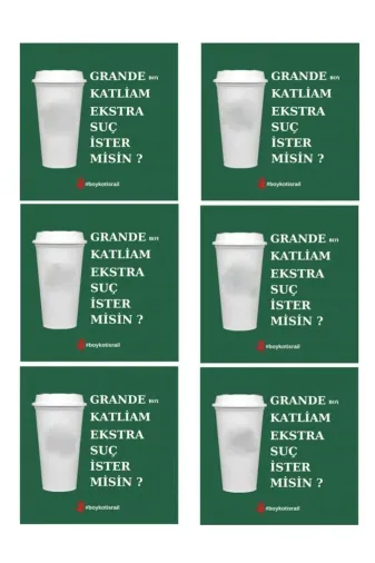 ZER 19711962 Filistin Palestine Destek Temali Sticker Etiket(Boykot