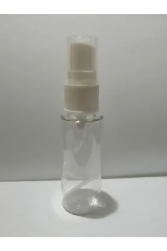 ziylan TYBVDB9Y20MVEBFY61 Tsrmx Şeffaf Plastik Şişe+Sprey Başlık,dezenfektan Şişesi,medikal Şişe,boş Şişe,100 Adet