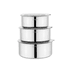 ₺1.199,00* Schafer Practi Xl 3 Lü Çelik Saklama Kabı (16/18/20 Cm) 6 Parça-Inox 2