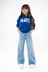 13667005 Geniş Paça Wide Leg Fermuarlı Normal Bel Kız Çocuk Kot Pantolon M7010036 82083 Açık Mavi 1