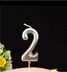 30212024 Happy Birthday Gümüş Rengi Doğum Günü Mumu 2