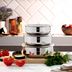 ₺999,00 Schafer Practi 3 Lü Çelik Saklama Kabı (16-18-20 Cm) 6 Parça-Inox 1
