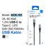 ACL Ack-101 3A 60 W 1.2 Mt Usb-C To Type-C Led Işıklı Usb Şarj Kablosu 2