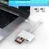 Acl Acpt-15 Lightning + Usb-C To Girişli Çoklu Port Adoptörü Otg Converter 4