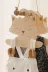 AHWALL AW91001 Kedi Temalı Ahşap Bebek Elbise Askısı 3'lü Set 4