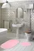 Alanur Home ZARO15 Zara Oval 2 Li Banyo Takımı (65 X 115 - 55 X 65 ) Pembe 1