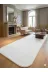 ALTUN CARPET EYRT8UHJIK9 Modern Beyaz Pelüş Kaymaz Taban Solan Koridor Halisi 12Ml Hav Yüksekliği 2 Cm Kalinlik 2