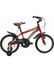 ares16kırmızı Belderia Tec Ares 16" Jant Vitessiz V-Fren Kırmızı Çocuk Bisikleti 1