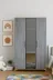 arionkids ARIONDLP38 Ege 3 Kapaklı Çekmeceli Genç Odası Dolabı| %100 Mdf Kalitesi | Rehau Kapaklı | Ağaç Ayaklı 1