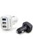 Ars-cr05 Auris Araç Şarj Cihazı Oto Çakmaklık Şarj Aleti 3 Port Usb Hızlı Şarj 5.4 A 30W Qc 2