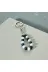 ART LİFE DOĞALTAŞ Natural Stones 84848465448945665 Tasarim Siyah-Beyaz Oniks&ceyt Doğaltaşli Taraftar Anahtarlik 1