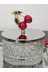 atabey home collection TEPSİLİSET 3'lü Kirazli Gümüş Tepsili Kase Seti & Şekerlik & Sunumluk & Çerezlik 2