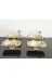 atabey home collection TYC2931DE6E1AC53F1 6 Adet Baton Gold Sunum Tepsisi Gold Gül Çerçeveli & Kahve & Çay Tepsisi 32Cm 3