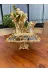 atabey home collection TYC2931DE6E1AC53F1 6 Adet Kare Ayaklı Gümüş Sunum Tepsisi Gold Gül Çerçeveli & Kahve & Pasta/börek Servis 21 Cm 1