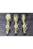 atabey home TYCL8B34MN170125353660002 Gold Servis Maşa Seti 3'lü Beyaz Papatya Makarna/pasta/yemek/sunum Maşası Titanyum 1