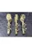 atabey home TYCL8B34MN170125353660002 Gold Servis Maşa Seti 3'lü Siyah Papaty Makarna/pasta/yemek/sunum Maşası Titanyum 1