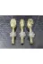 atabey home TYCL8B34MN170125353660002 Gold Servis Maşa Seti 3'lü Gümüş Kristalize Makarna/pasta/yemek/sunum Maşası Titanyum 1