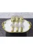 atabey home TYCL8B34MN170125353660002 Gold Servis Maşa Seti 3'lü Gümüş Kristalize Makarna/pasta/yemek/sunum Maşası Titanyum 4
