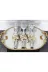 atabey home TYCL8B34MN170125353660002 Gümüş Servis Maşa Seti 3'lü Gold Kelebek Makarna/pasta/yemek/sunum Maşası 4